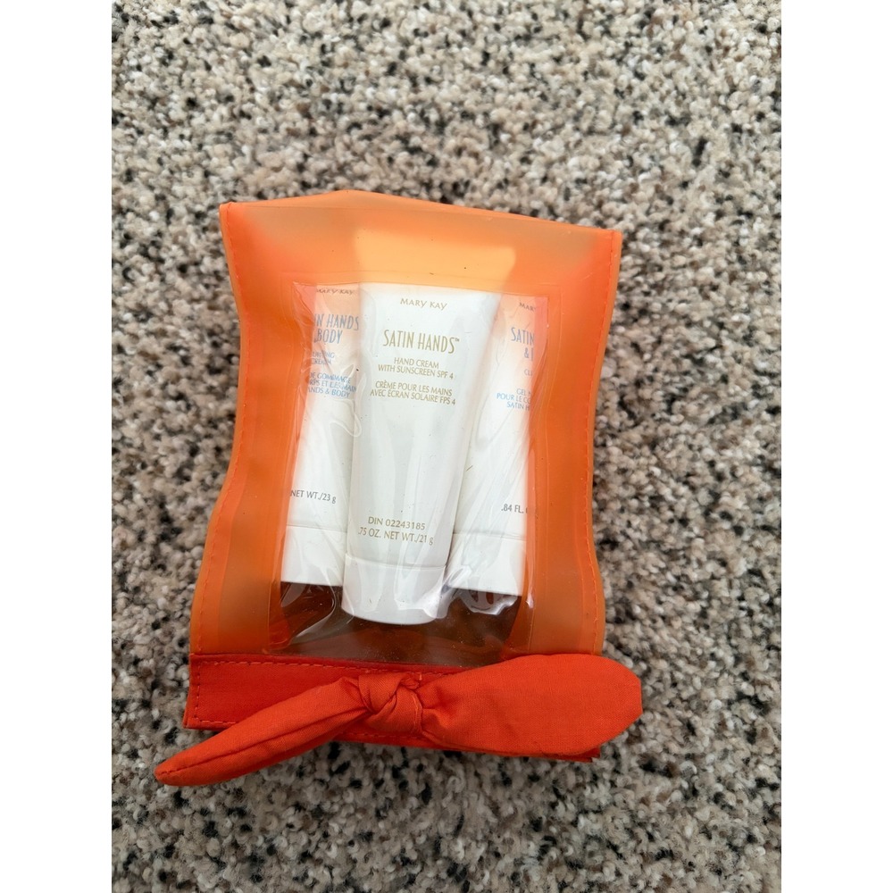 Mary Kay Satin Hands Pampering Set 3-Piece Skin Care Kit Travel Size